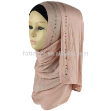 Las mujeres al por mayor de la manera llevan el nuevo hijab del jersey de la bufanda del chal de la bufanda del patrón de la cabeza